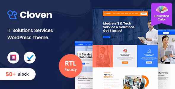Cloven v2.0 – IT 解决方案服务公司 WordPress 主题 + RTL