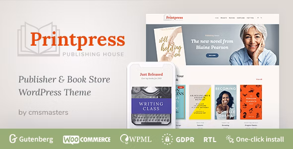 Printpress v1.1.1 –  WordPress 图书出版主题