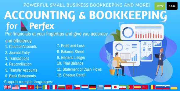 Accounting and Bookkeeping for Perfex CRM Version v1.4.3