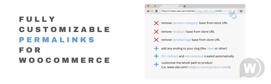Custom Permalinks for WooCommerce v1.2.0（已汉化） – WooCommerce 自定义永久链接插件