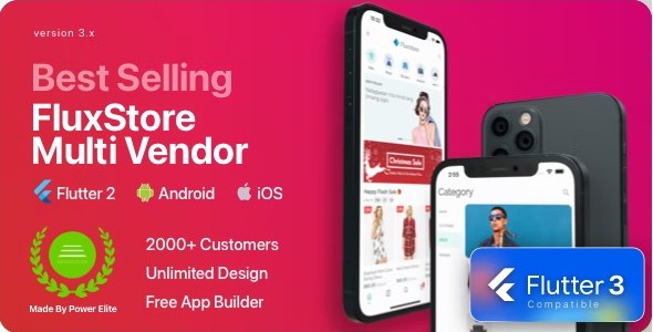 Fluxstore Multi Vendor v6.0.1 – Flutter 电商全应用
