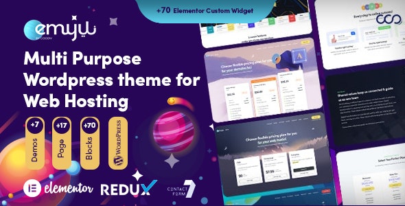 Emyui v2.5 – WordPress 多用途虚拟主机主题
