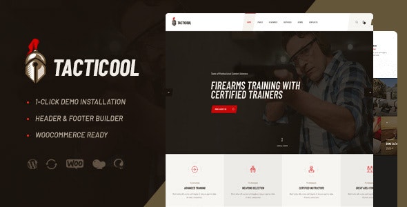 Tacticool  v1.0.6 –  WordPress 射击俱乐部主题