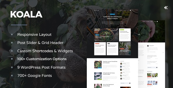 Koala v4.1.1 – 响应式 WordPress 博客主题