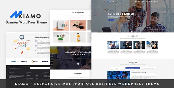 Kiamo v1.3.5 – 响应式商业服务 WordPress 主题