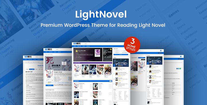 LightNovel  V1.0.7 – WordPress 主题