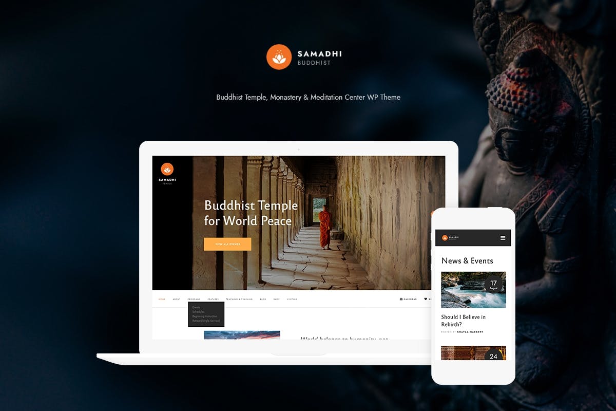 Samadhi v1.0.7 – WordPress东方佛寺主题