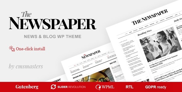 The Newspaper v1.3.2 – 新闻杂志社论 WordPress 主题