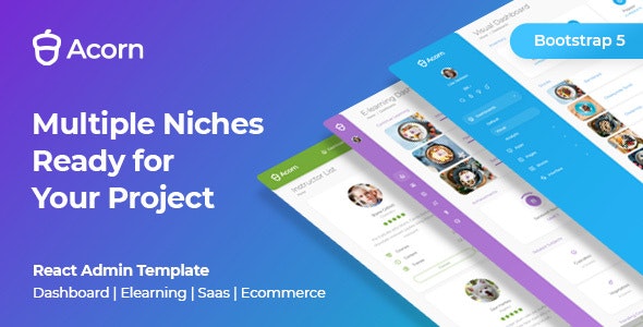 Acorn v8.1.0 – React 管理模板