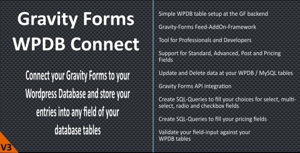 Gravity Forms – WPDB / MySQL Connect v3.7.0