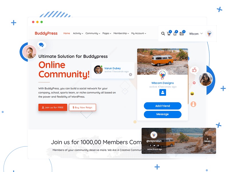 Reign v6.8.9 – BuddyPress & bbPress WordPress 主题