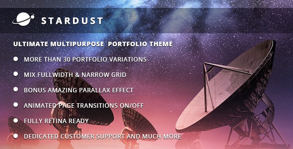 Stardust v3.1 – 多用途组合 WordPress 主题