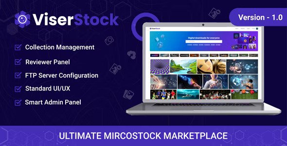 ViserStock v2.2（已汉化） – Ultimate Microstock Marketplace