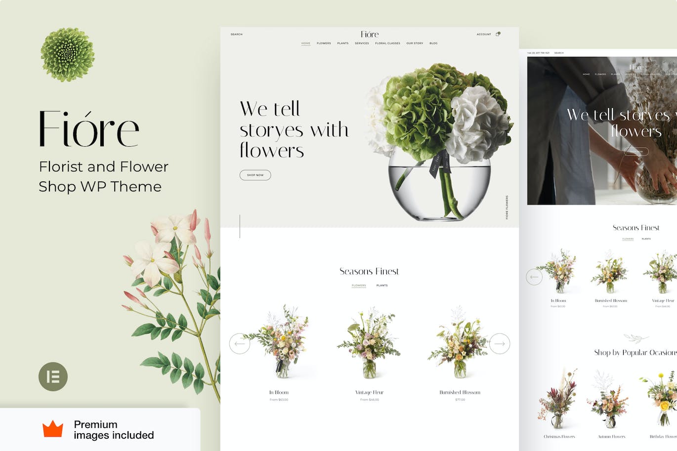 Fiore v44.0 – WordPress花店主题