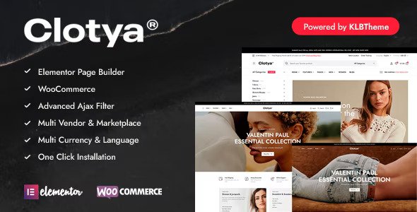 Clotya v1.5.1 – 时装店电子商务主题