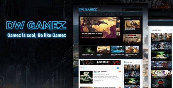 DW Gamez v1.0.9 – WordPress响应式游戏主题