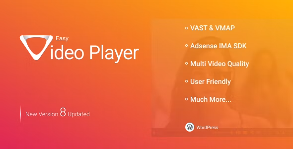 Easy Video Player v10.0 – WordPress简易视频播放器插件