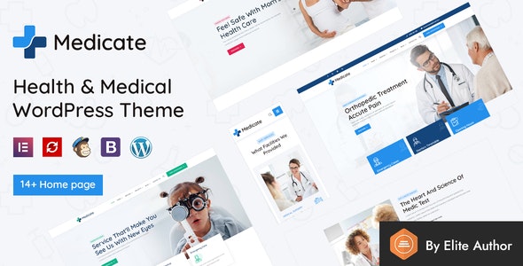 Medicate v3.1 – WordPress健康与医疗主题 + RTL Ready
