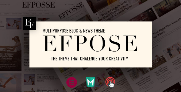 Efpose v2.7 – 多用途博客和报纸主题