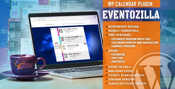 EventoZilla v1.5.6.1（已汉化） – 事件日历 WordPress 插件