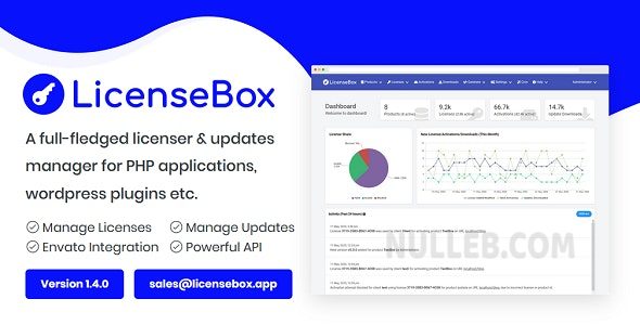 LicenseBox v1.7.2 – PHP 许可证和更新管理器