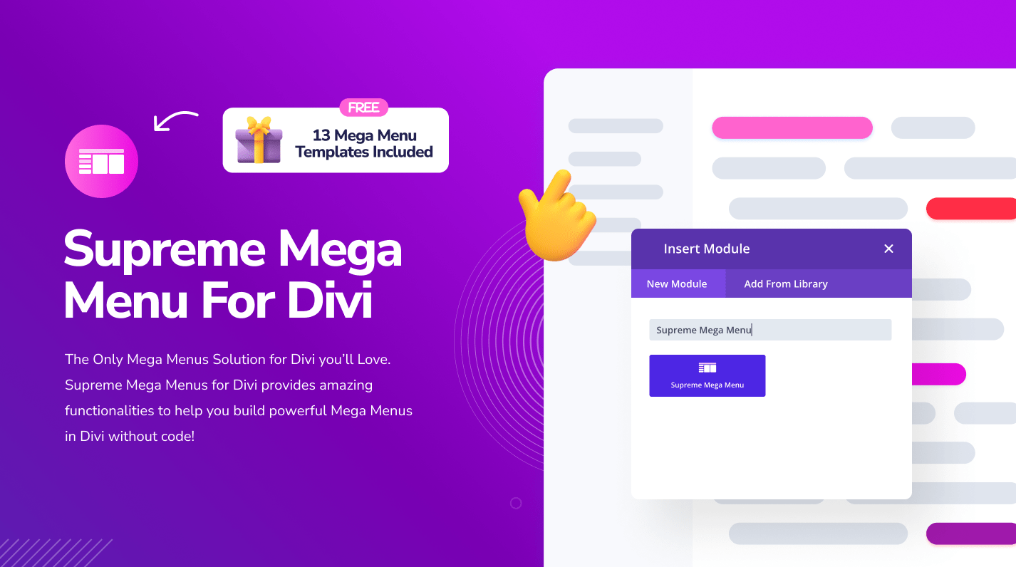 Supreme Mega Menu For Divi Pro v1.0.16