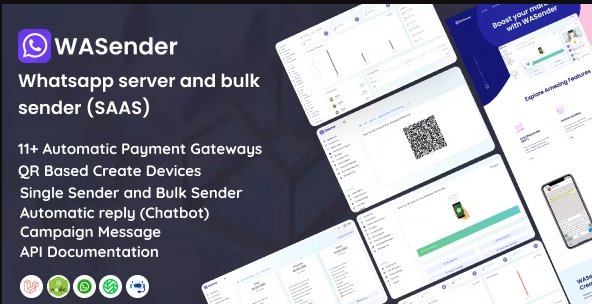 WASender v5.0.0（汉化94%） – Whatsapp server and bulk sender (SAAS)