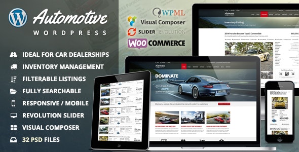 Automotive Car Dealership Business WordPress Theme v13.4.2
