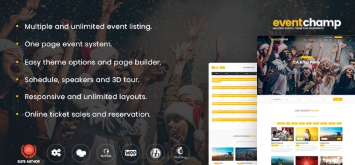 Eventchamp v2.2.0 – WordPress多事件和会议主题