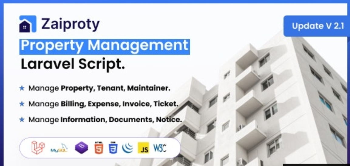 Zaiproty v4.6 – 物业管理Laravel源码