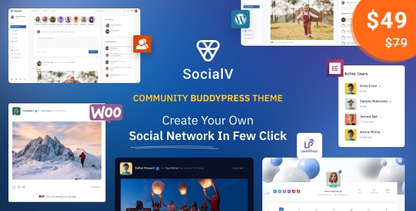 SocialV v2.1.4 – 社交网络和社区 BuddyPress 主题