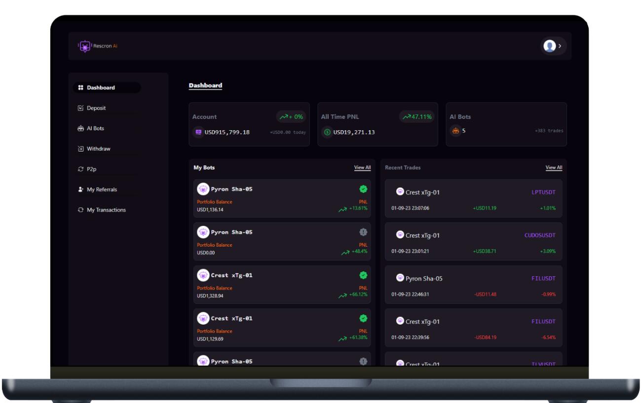 Rescron AI v5.3.1 – 人工智能交易平台PHP源码