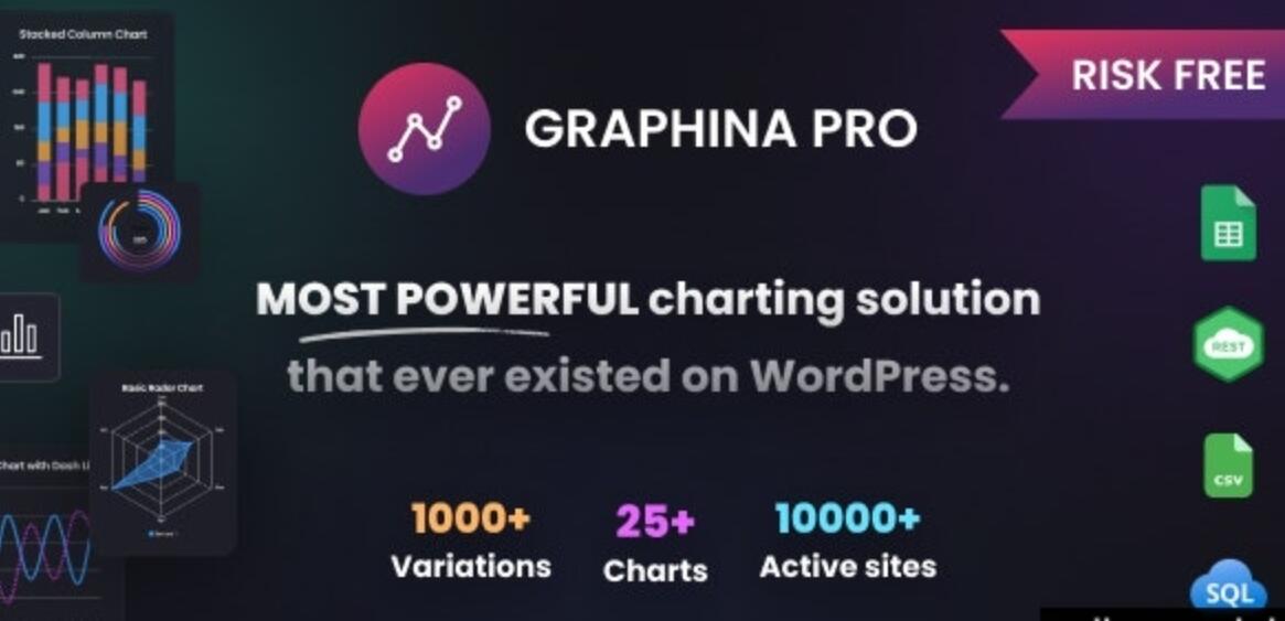 Graphina Pro v3.1.5 – Elementor Dynamic Charts, Graphs, & Datatables