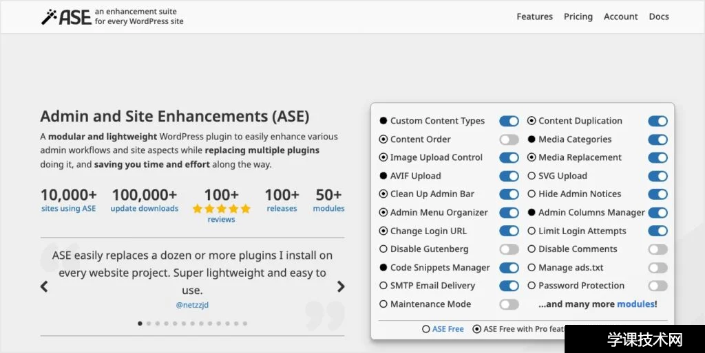 Admin and Site Enhancements (ASE) Pro v9.2.1