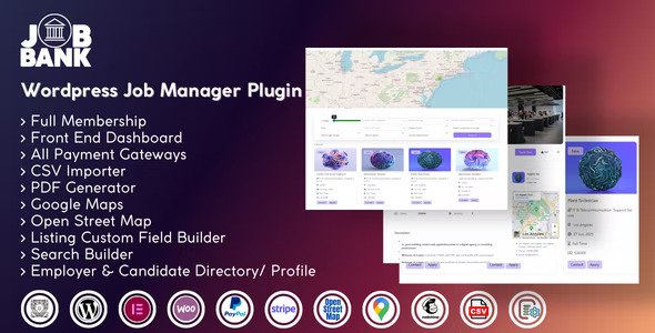 JobBank v1.2.2 – WordPress 作业管理器插件