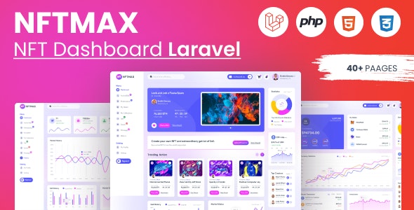 Nftmax v1.0 – Bootstrap 5 laravel 管理模板