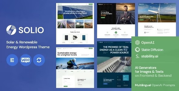 Solio v1.2.0 – WordPress太阳能和可再生能源主题