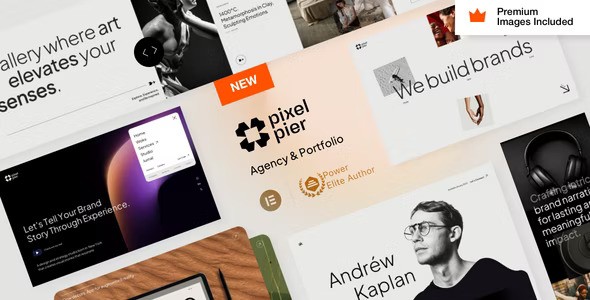 Pixelpiernyc v35.0 – Creative Agency 和 Portolio WordPress 主题