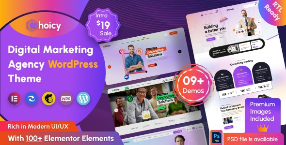 Choicy v2.0.5 – Digital Marketing Agency WordPress Theme