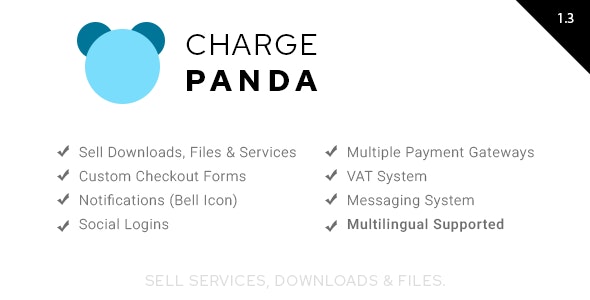 ChargePanda v1.3.1 – Sell Downloads, Files and Services (PHP 源码)
