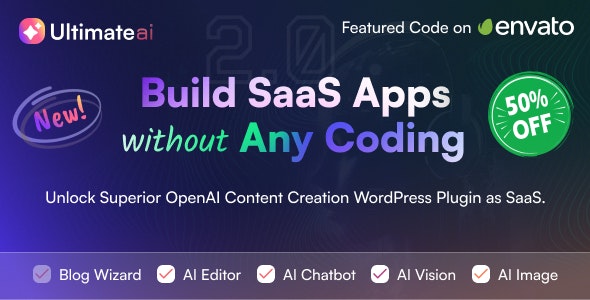 UltimateAI v2.8.7 – OpenAI Content Generation WordPress App as SaaS