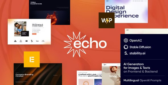 Echo v1.11 – Creative Agency WordPress Theme
