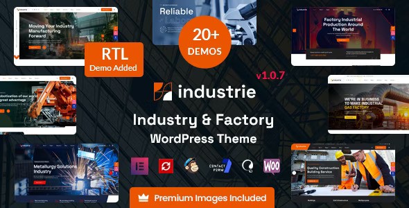 Industrie v1.7.9 – 工厂和工业 WordPress 主题