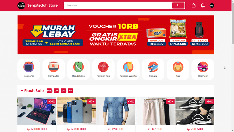Web Toko Online Senjateduh (Midtrans & Rajaongkir) V2.3.4