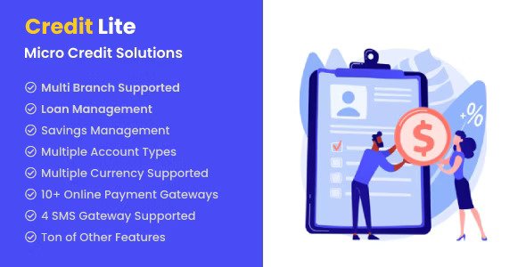 Credit Lite v2.5 – Multi Branch Loan & Savings Management System