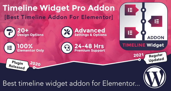 Timeline Widget Pro For Elementor v2.5.3
