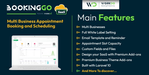Bookinggo Saas V5.8.6 – Multi Business Appointment Booking And Scheduling