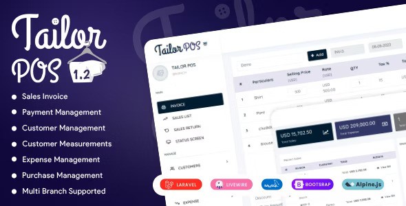 TailorPos v1.3.1 – Pos 和订单管理系统