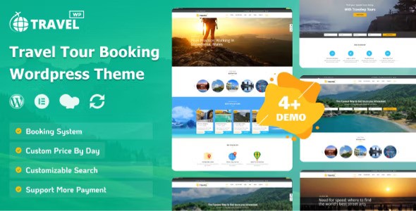 Travel Tour Booking WordPress Theme v2.1.8（无限制版）