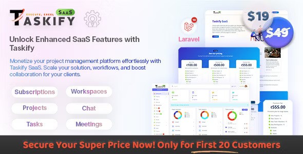 Taskify SaaS v1.0.5 – Laravel 中的项目管理系统